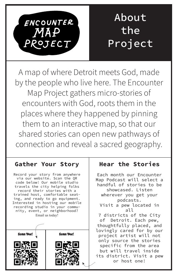 Black and white bulletin insert