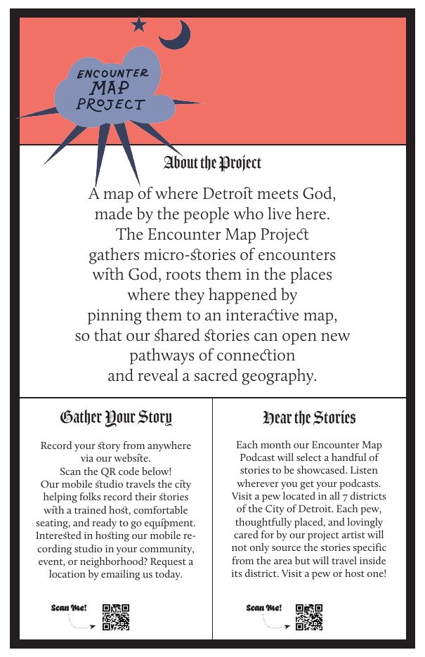 Coral with cloud bulletin insert